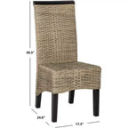 Chaise de salle à manger en osier Ilya 18 po H (lot de 2) - SEA8017 - Safavieh