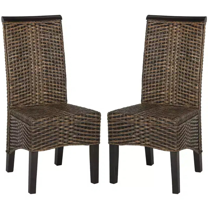 Chaise de salle à manger en osier Ilya 18 po H (lot de 2) - SEA8017 - Safavieh