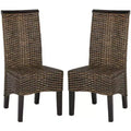 Chaise de salle à manger en osier Ilya 18 po H (lot de 2) - SEA8017 - Safavieh