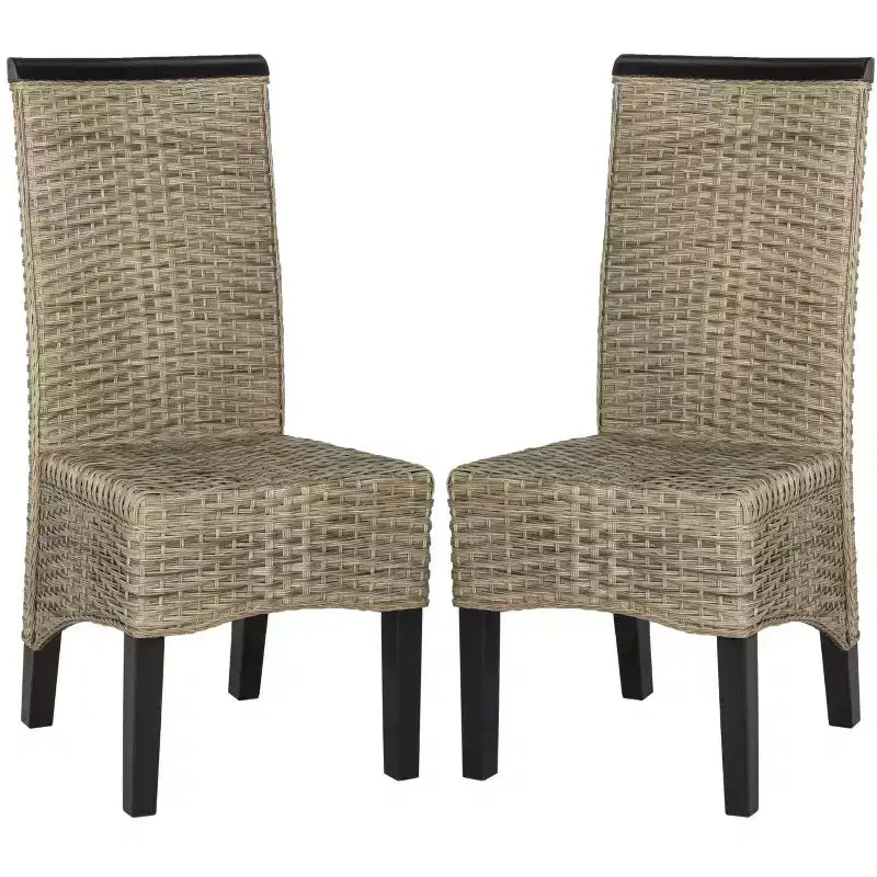 Chaise de salle à manger en osier Ilya 18 po H (lot de 2) - SEA8017 - Safavieh