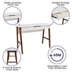 Merrick Lane Bureau informatique de bureau avec tiroir – Table de bureau pour écrire et travailler