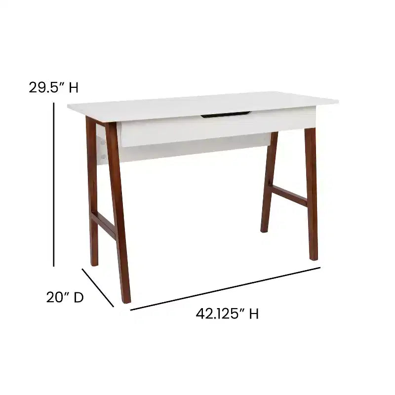 Merrick Lane Bureau informatique de bureau avec tiroir – Table de bureau pour écrire et travailler