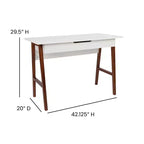 Merrick Lane Bureau informatique de bureau avec tiroir – Table de bureau pour écrire et travailler