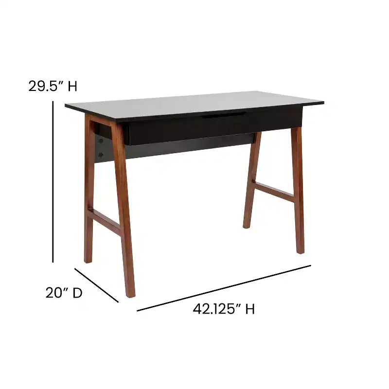 Merrick Lane Bureau informatique de bureau avec tiroir – Table de bureau pour écrire et travailler