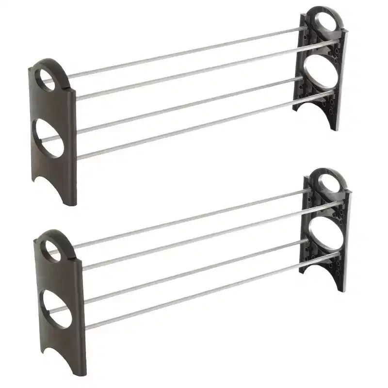 Étagère à chaussures empilable 4 niveaux Space Saver Hastings Home – Rangement et organisateur de chaussures