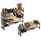 Étagère à chaussures empilable 4 niveaux Space Saver Hastings Home – Rangement et organisateur de chaussures