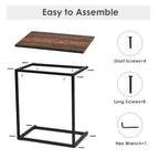 Costway Table d'appoint C pour ordinateur portable 26 pouces, meuble de maison et bureau