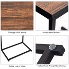 Costway Table d'appoint C pour ordinateur portable 26 pouces, meuble de maison et bureau
