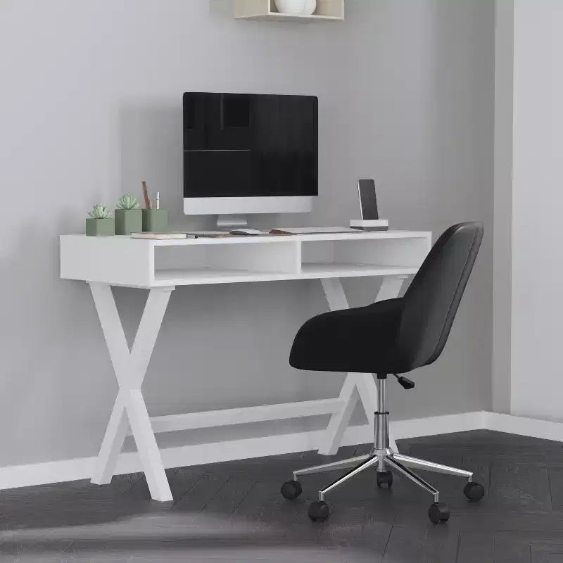 Chaise de bureau Merrick Lane de style baquet avec pivotement rotatif à 360 degrés