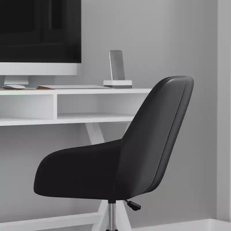 Chaise de bureau Merrick Lane de style baquet avec pivotement rotatif à 360 degrés