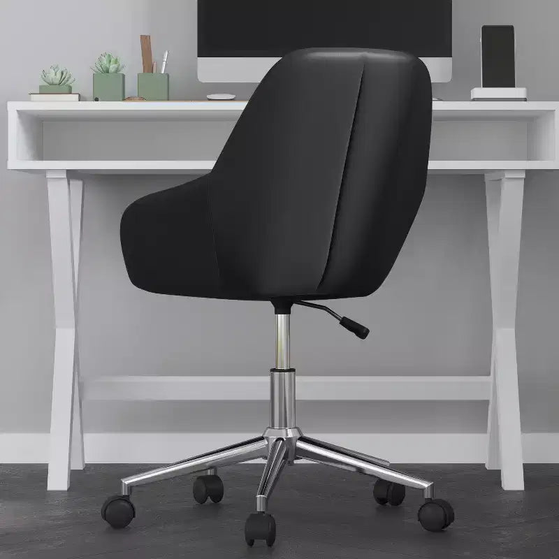 Chaise de bureau Merrick Lane de style baquet avec pivotement rotatif à 360 degrés