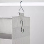 Organisateur de rangement suspendu en tissu gris - Brightroom