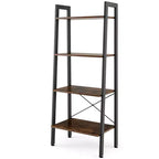 Étagère échelle en bois Costway à 4 niveaux, bibliothèque, étagère de rangement