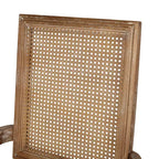 Lot de 6 chaises de salle à manger tapissées en bois et cannage Maria French Country - Christopher Knight Home