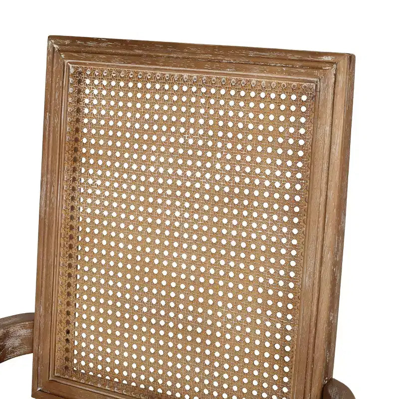 Lot de 6 chaises de salle à manger tapissées en bois et cannage Maria French Country - Christopher Knight Home