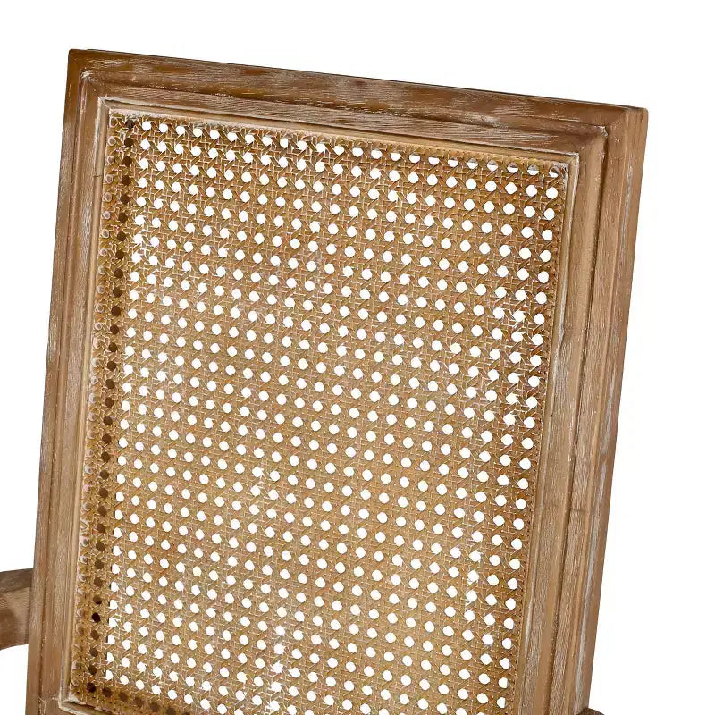 Lot de 6 chaises de salle à manger tapissées en bois et cannage Maria French Country - Christopher Knight Home