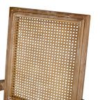 Lot de 6 chaises de salle à manger tapissées en bois et cannage Maria French Country - Christopher Knight Home