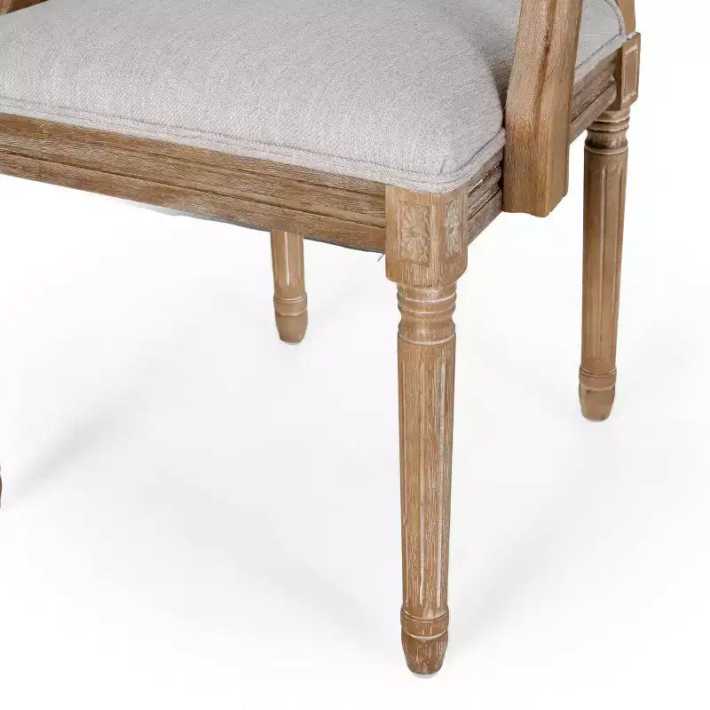Lot de 6 chaises de salle à manger tapissées en bois et cannage Maria French Country - Christopher Knight Home