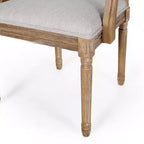 Lot de 6 chaises de salle à manger tapissées en bois et cannage Maria French Country - Christopher Knight Home
