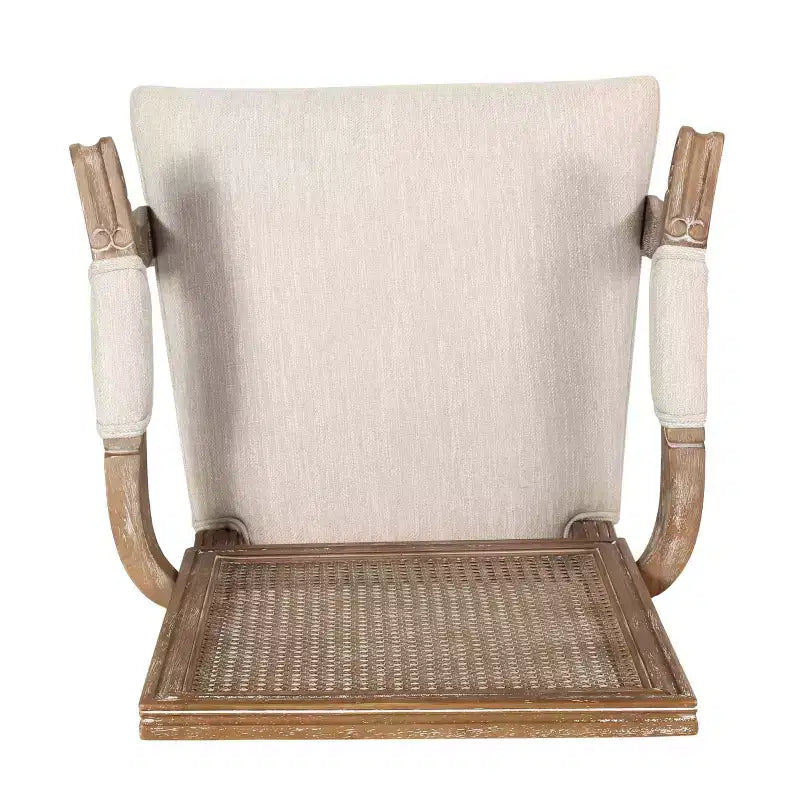 Lot de 6 chaises de salle à manger tapissées en bois et cannage Maria French Country - Christopher Knight Home