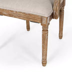 Lot de 6 chaises de salle à manger tapissées en bois et cannage Maria French Country - Christopher Knight Home