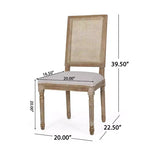 Lot de 6 chaises de salle à manger Regina en bois et cannage de style campagne française - Christopher Knight Home
