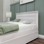 Max & Lily Cadre de lit double avec lit gigogne, lit plateforme en bois massif