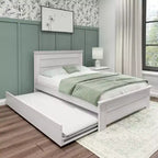 Max & Lily Cadre de lit double avec lit gigogne, lit plateforme en bois massif
