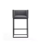 Lot de 3 tabourets de bar rembourrés Embassy en métal - Manhattan Comfort