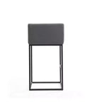 Lot de 3 tabourets de bar rembourrés Embassy en métal - Manhattan Comfort