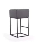 Lot de 3 tabourets de bar rembourrés Embassy en métal - Manhattan Comfort