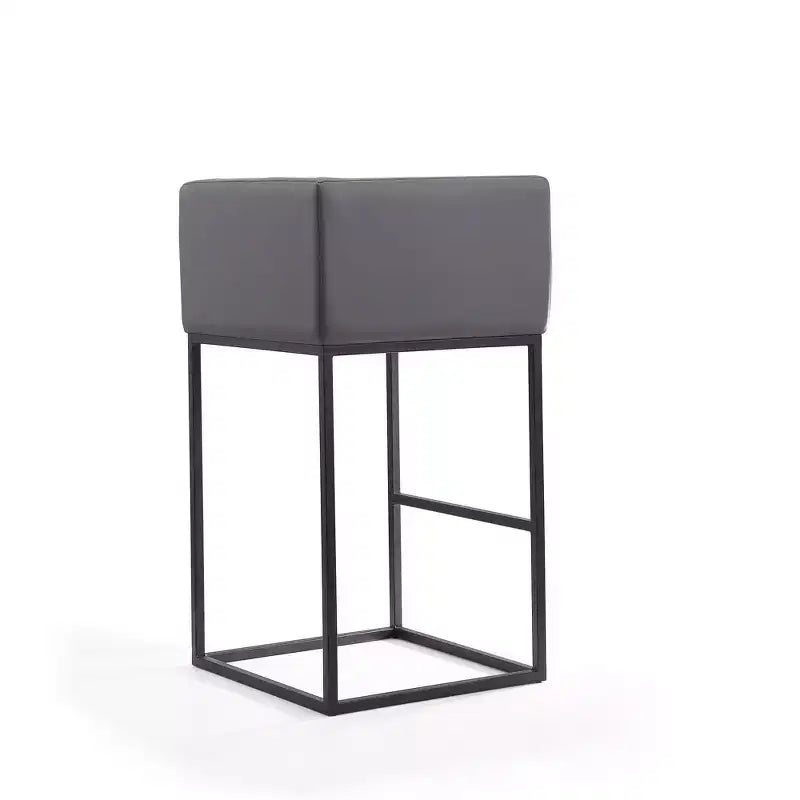 Lot de 3 tabourets de bar rembourrés Embassy en métal - Manhattan Comfort