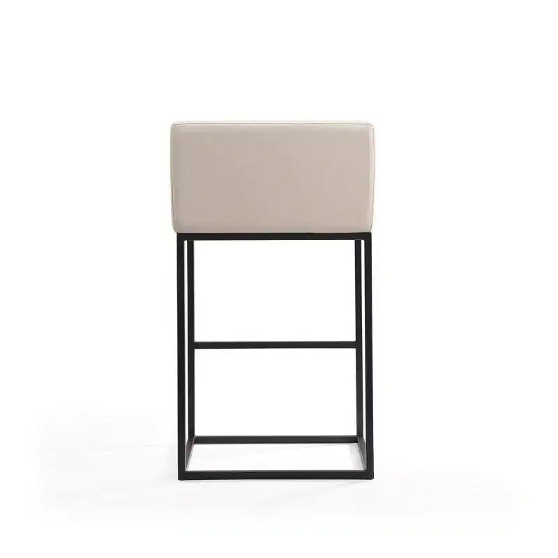 Lot de 3 tabourets de bar rembourrés Embassy en métal - Manhattan Comfort