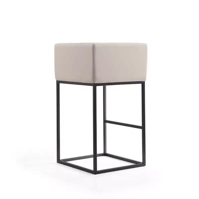 Lot de 3 tabourets de bar rembourrés Embassy en métal - Manhattan Comfort