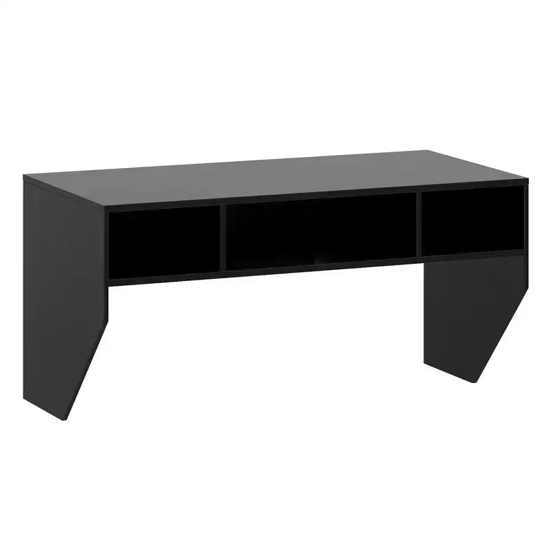 Costway Table informatique flottante murale Bureau robuste Meuble de bureau à domicile Étagère de rangement