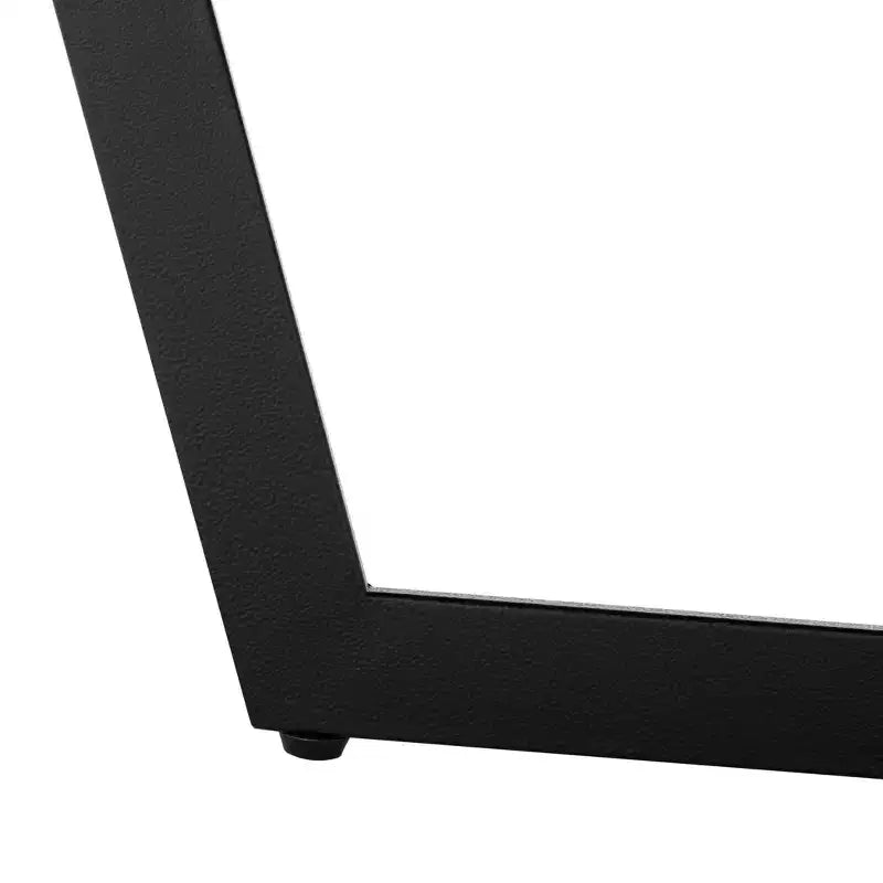 Table basse ovale Placido - Marbre blanc/noir - Safavieh