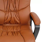 Flash Furniture Flash Fundamentals Fauteuil de bureau pivotant en LeatherSoft pour personne de grande taille, avec accoudoirs rembourrés, capacité de 400 lb