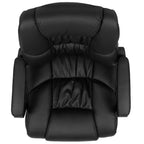 Flash Furniture Flash Fundamentals Fauteuil de bureau pivotant en LeatherSoft pour personne de grande taille, avec accoudoirs rembourrés, capacité de 400 lb