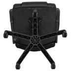 Flash Furniture Flash Fundamentals Fauteuil de bureau pivotant en LeatherSoft pour personne de grande taille, avec accoudoirs rembourrés, capacité de 400 lb