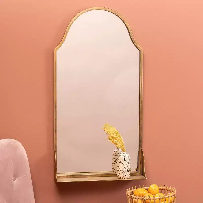 Miroir mural Cooper Classics Sawyer bronze antique 20 x 38 avec étagère