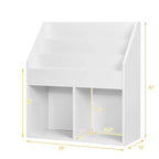 Costway Étagère à Livres pour Enfants, Bibliothèque en Bois, Meuble de Rangement pour Jouets