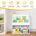 Costway Étagère à Livres pour Enfants, Bibliothèque en Bois, Meuble de Rangement pour Jouets