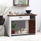 Costway Table console de 48 pouces avec tiroir Meuble d'entrée avec meuble à hauteur réglable