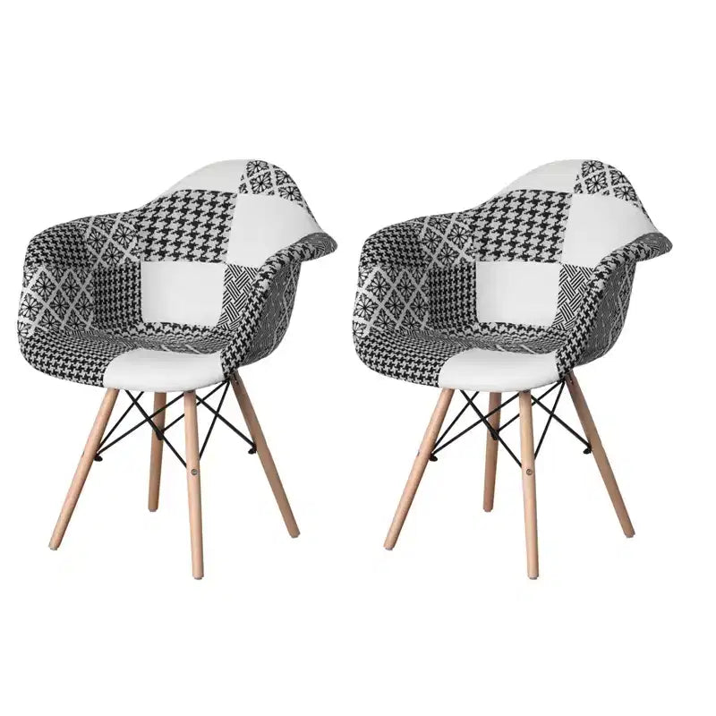Fauteuil tapissé style moderne du milieu du siècle Fabulaxe avec pieds en bois de hêtre