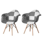 Fauteuil tapissé style moderne du milieu du siècle Fabulaxe avec pieds en bois de hêtre