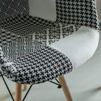Fauteuil tapissé style moderne du milieu du siècle Fabulaxe avec pieds en bois de hêtre