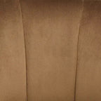 Fauteuil capitonné en velours marron 55 Downing Street 55 Downing Leighton 35 3/4 de large