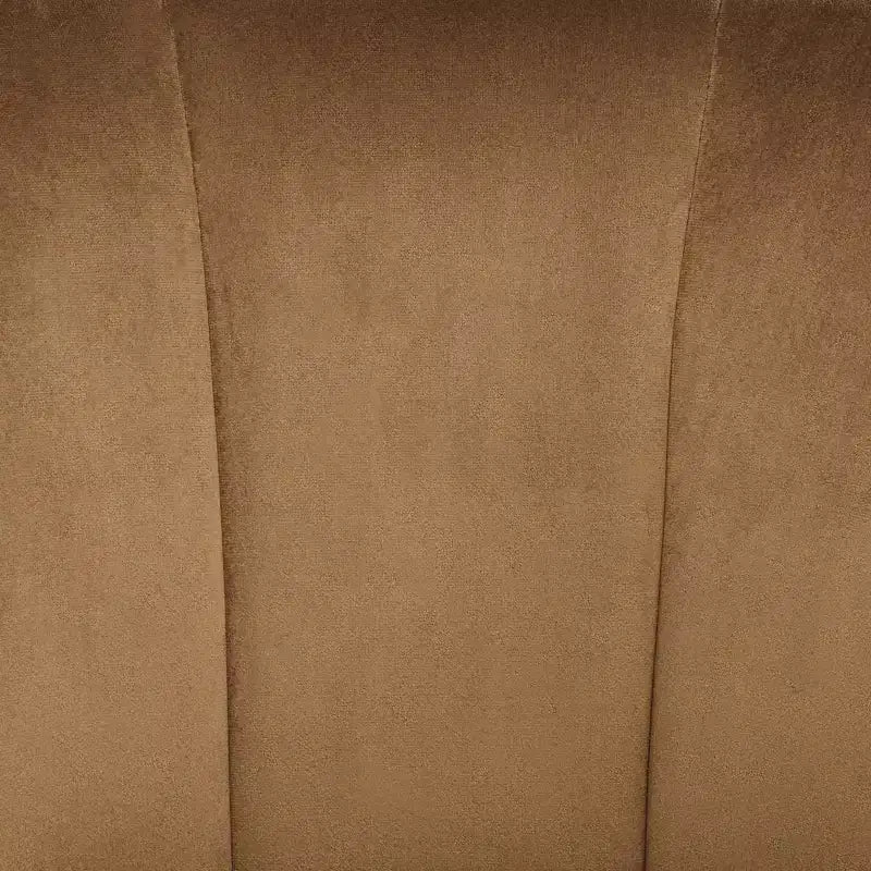 Fauteuil capitonné en velours marron 55 Downing Street 55 Downing Leighton 35 3/4 de large