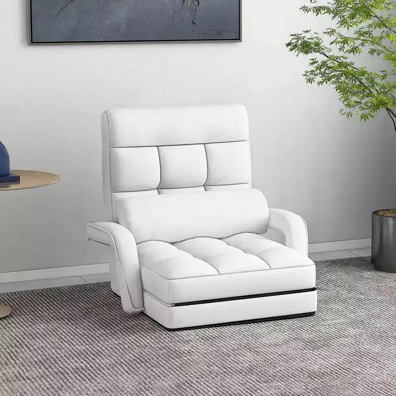 Fauteuil pliable Costway avec dossier réglable sur 6 positions et coussin d'assise amovible