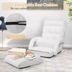 Fauteuil pliable Costway avec dossier réglable sur 6 positions et coussin d'assise amovible